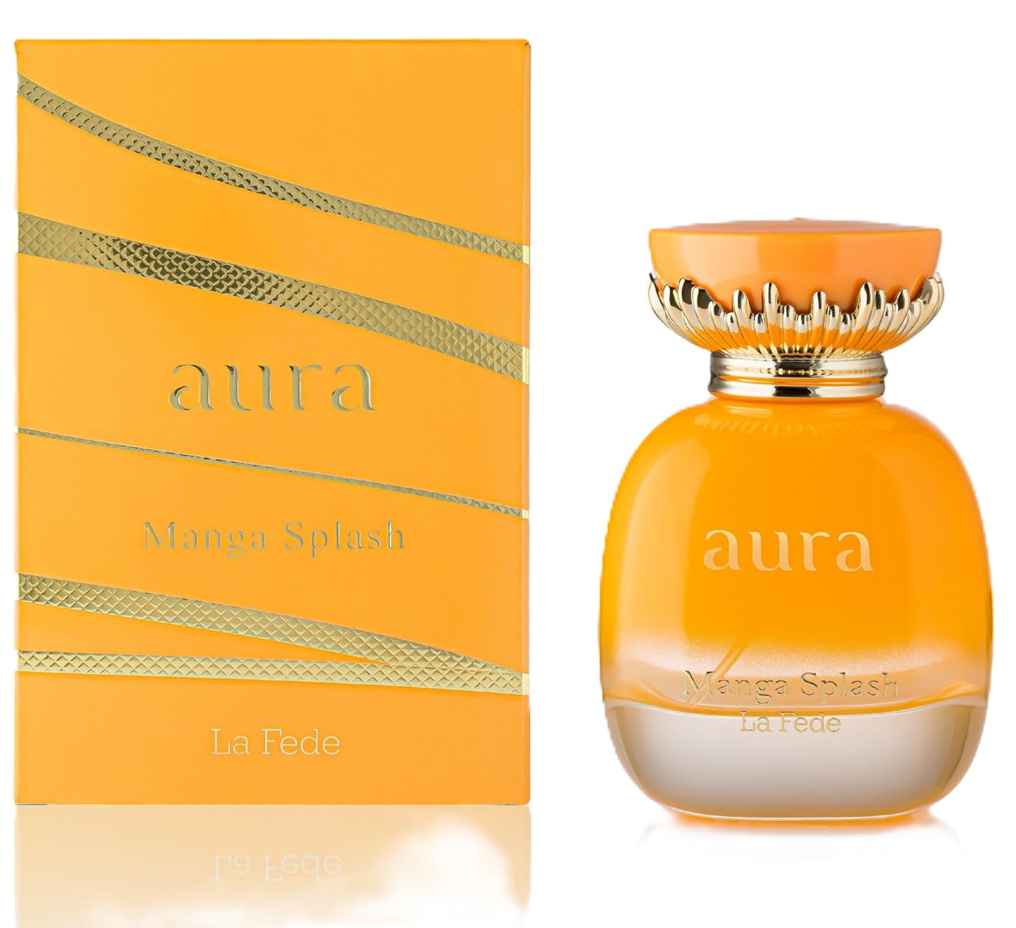 La Fede Aura Manga Splash 100ml Perfume for Women – Exotic Mango & Vanilla Scent, Long-Lasting Fruity & Floral EDP Spray