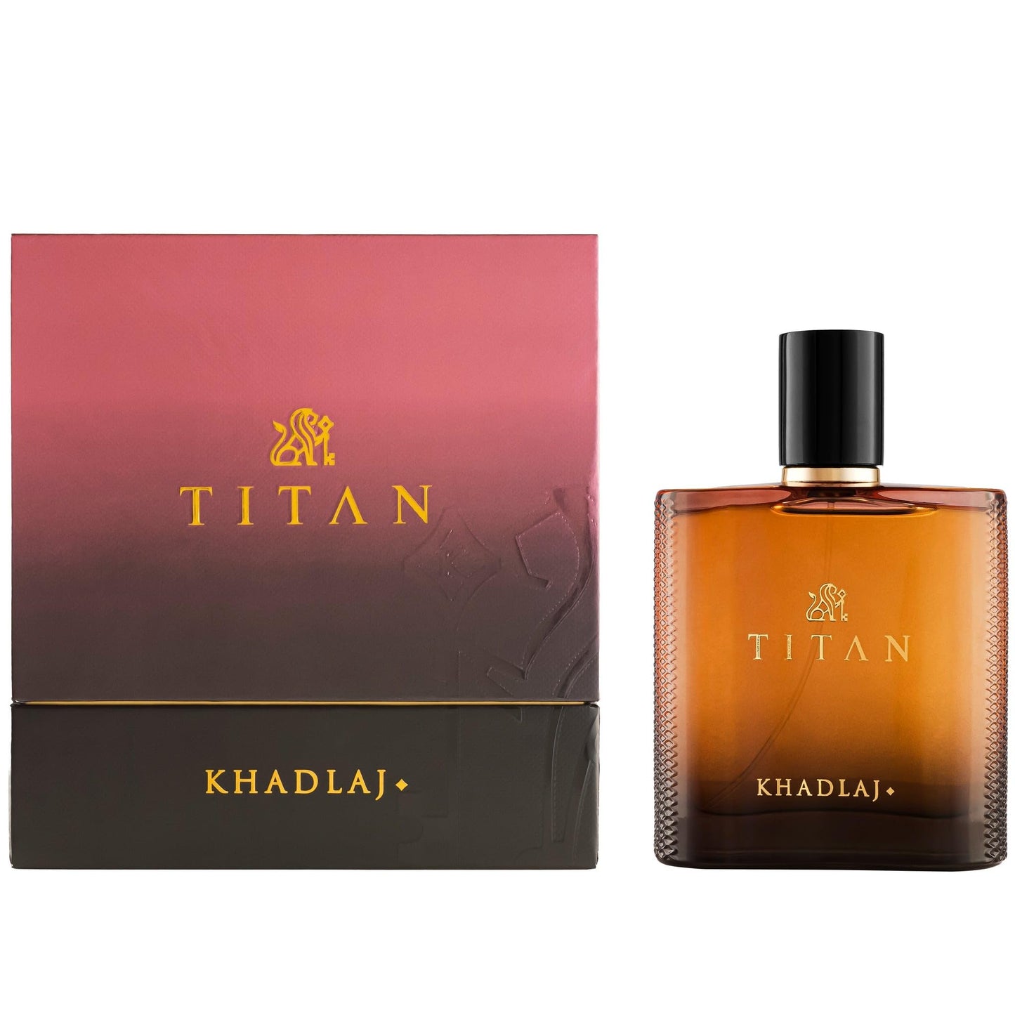 Khadlaj Titan – Citrus, Spicy, Aromatic, Amber – Eau de Parfum Spray Long-Lasting Fragrance for Men, 3.4 Ounce / 100 ml