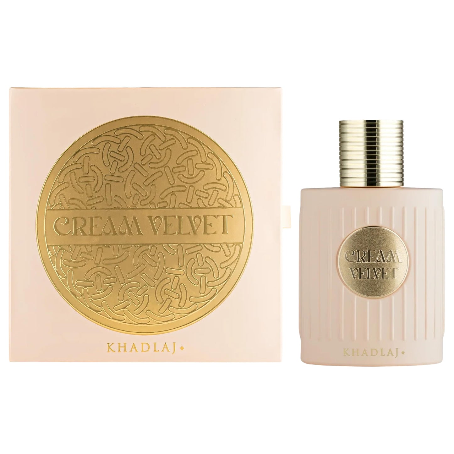 Khadlaj Cream Velvet Extrait de Parfum 100ml | Amber Gourmand Fragrance with Caramel Vanilla Honey & Musk Unisex -Perfume for Women & Men