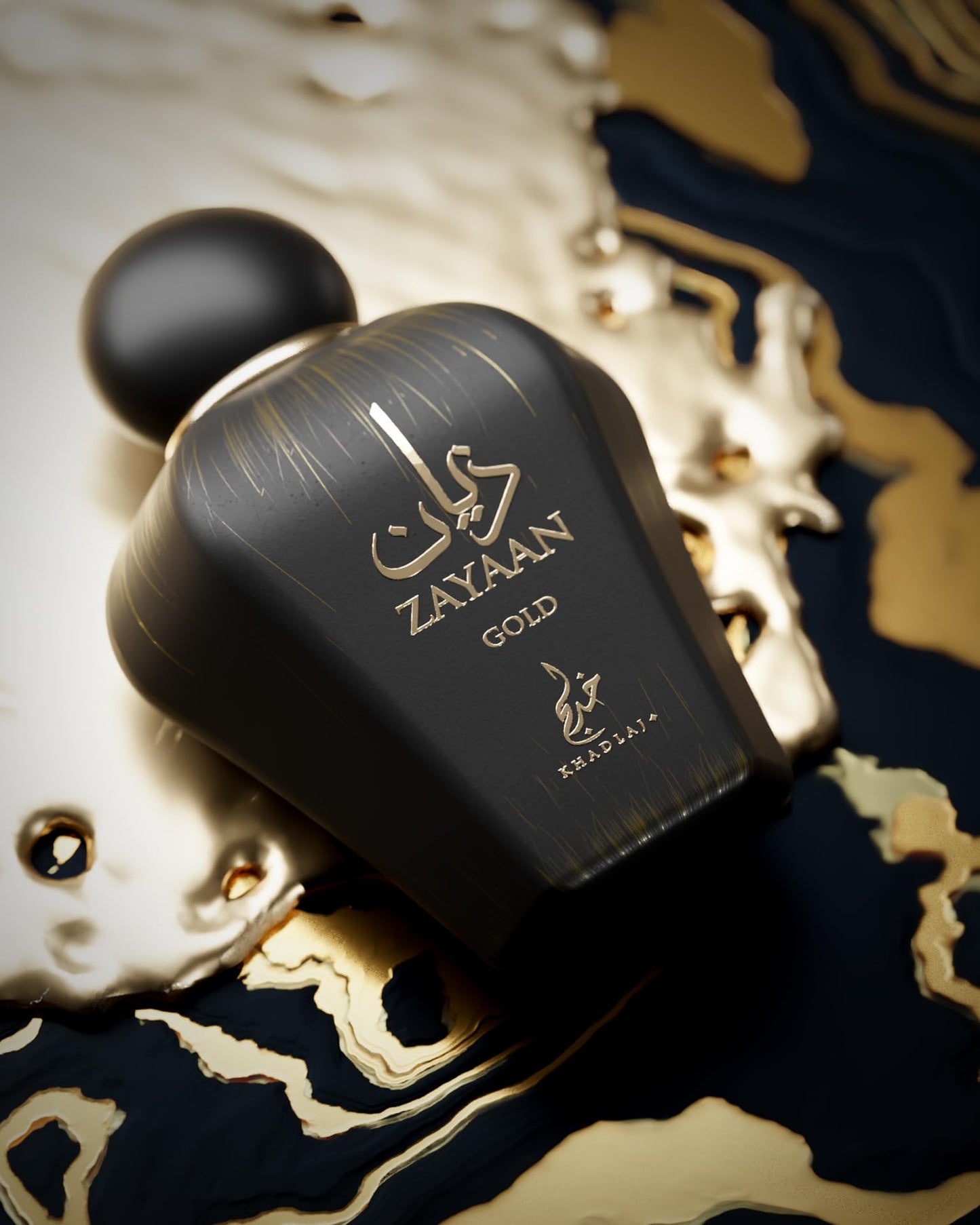 Zayaan Gold 100 ml Eau De Parfum for Men by Khadlaj Perfumes - Fragrance with Plum, Cinnamon and Woody Notes - Long-Lasting Sweet, Spicy and Warm Scent