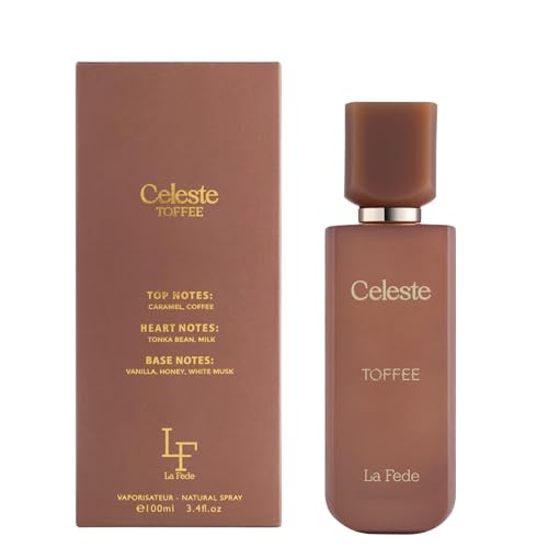 Celeste Toffee 100ml La Fede by Khadlaj Perfume for Women -Gourmand Truffle Cream with Notes of Caramel Coffee - Honey Vanilla Perfume Spray