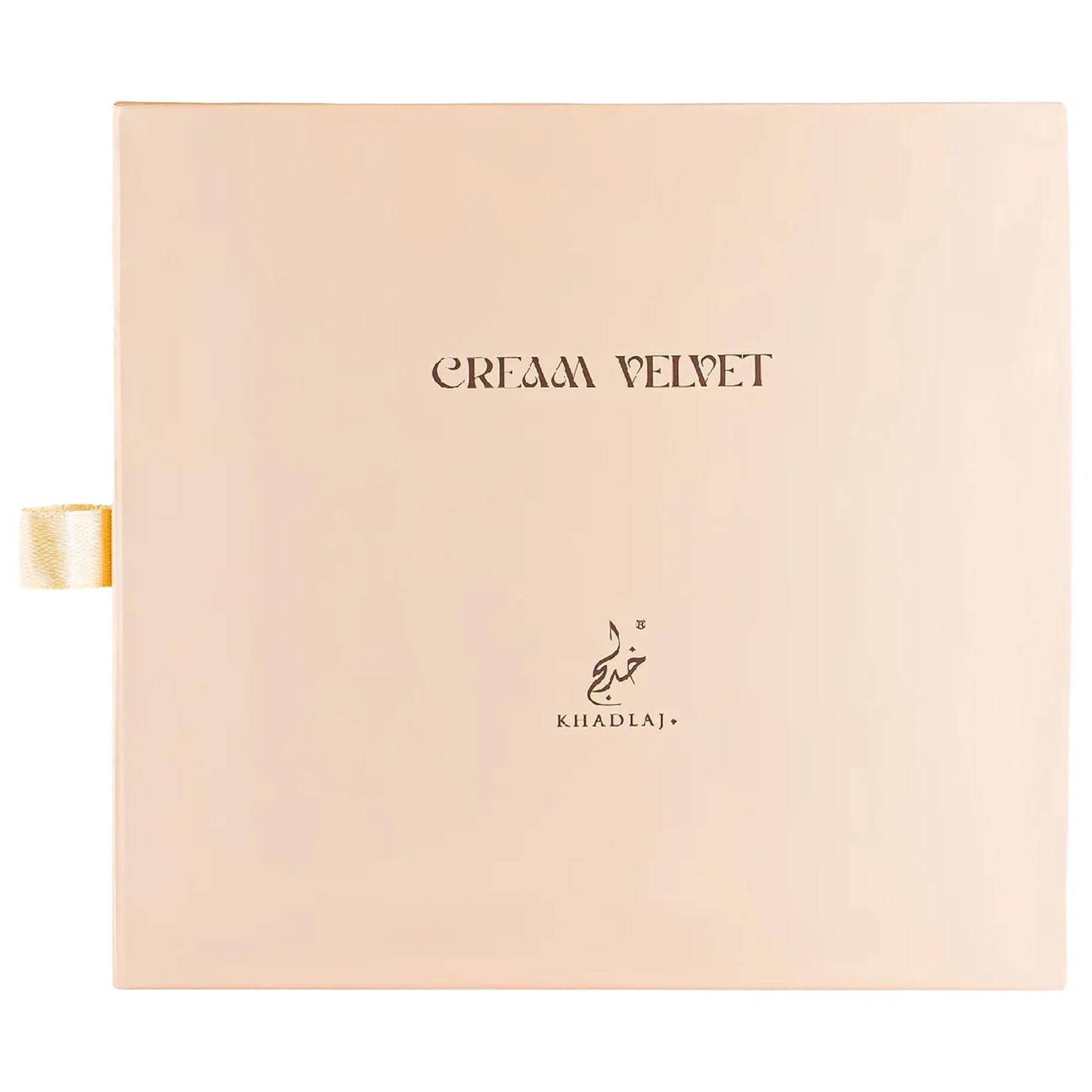 Khadlaj Cream Velvet Extrait de Parfum 100ml | Amber Gourmand Fragrance with Caramel Vanilla Honey & Musk Unisex -Perfume for Women & Men