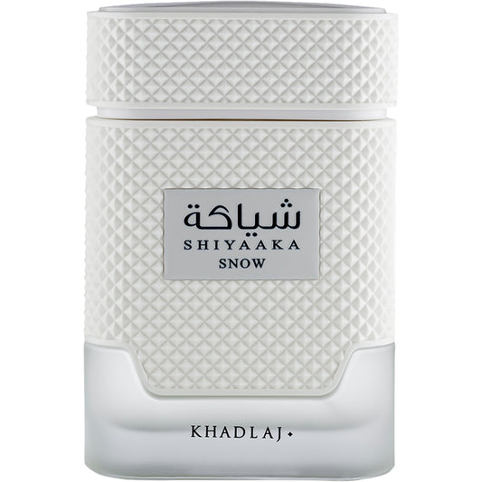 Shiyaaka Snow Eau de Parfum 100ml by Khadlaj Perfumes – Long-Lasting Mens Fragrance with Citrus Notes, Neroli & Vetiver – Fresh Citrus, Spicy Pink Pepper & Cardamom Perfume for Men