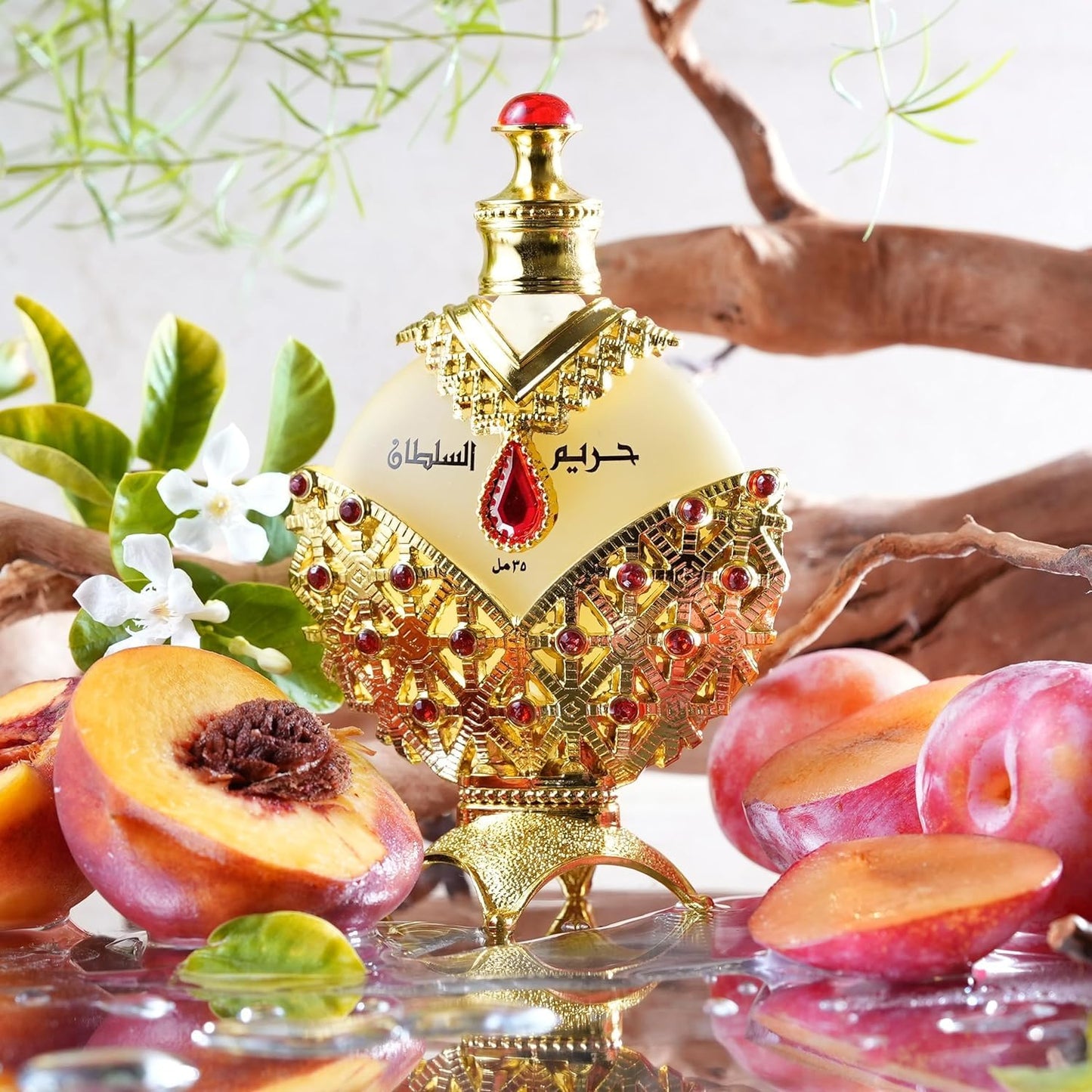 Hareem Al Sultan Gold by Khadlaj Perfumes - 35ml Floral Fragrance for Women with Jasmine Bergamot Pineapple Sandalwood Notes