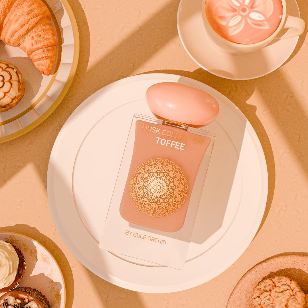 Gulf Orchid Musk Tahara Toffee – Eau de Parfum 60ml | Unisex Gourmand Musky Perfume | Long-Lasting Sweet Fragrance with Chocolate Caramel Milk & Vanilla | for Women & Men