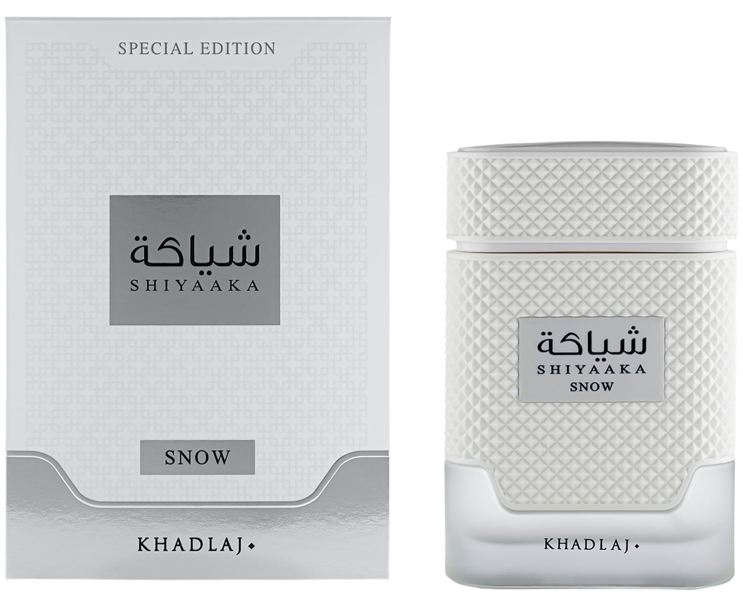 Shiyaaka Snow Eau de Parfum 100ml by Khadlaj Perfumes – Long-Lasting Mens Fragrance with Citrus Notes, Neroli & Vetiver – Fresh Citrus, Spicy Pink Pepper & Cardamom Perfume for Men