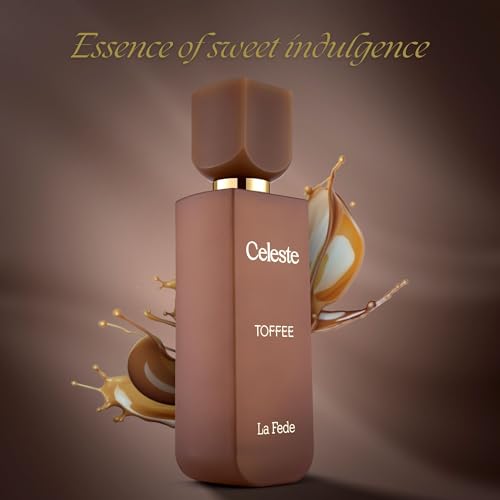 Celeste Toffee 100ml La Fede by Khadlaj Perfume for Women -Gourmand Truffle Cream with Notes of Caramel Coffee - Honey Vanilla Perfume Spray
