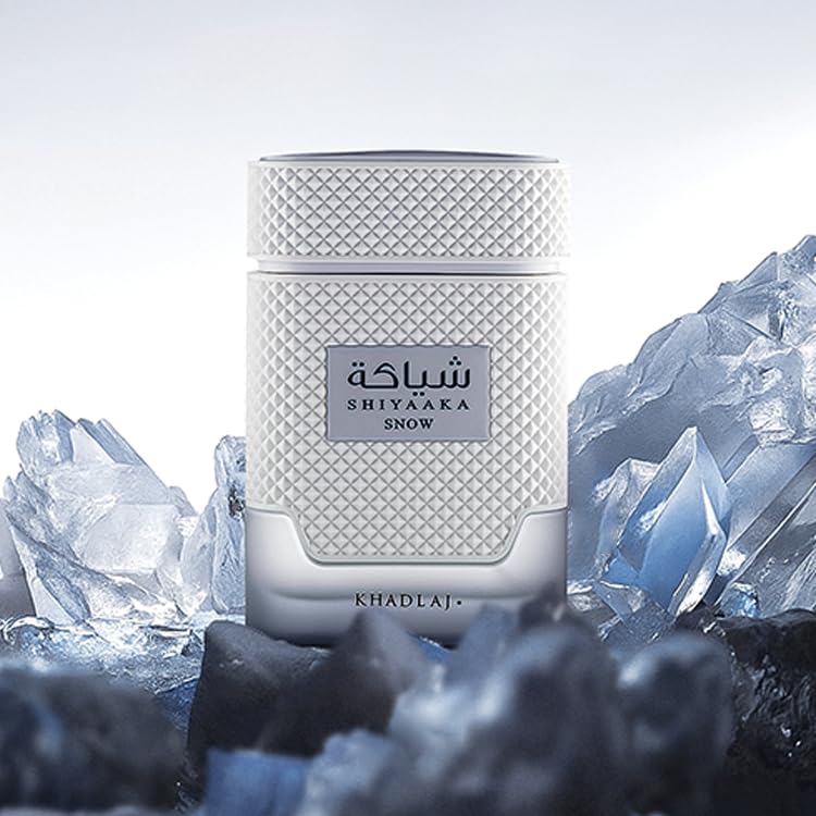 Shiyaaka Snow Eau de Parfum 100ml by Khadlaj Perfumes – Long-Lasting Mens Fragrance with Citrus Notes, Neroli & Vetiver – Fresh Citrus, Spicy Pink Pepper & Cardamom Perfume for Men