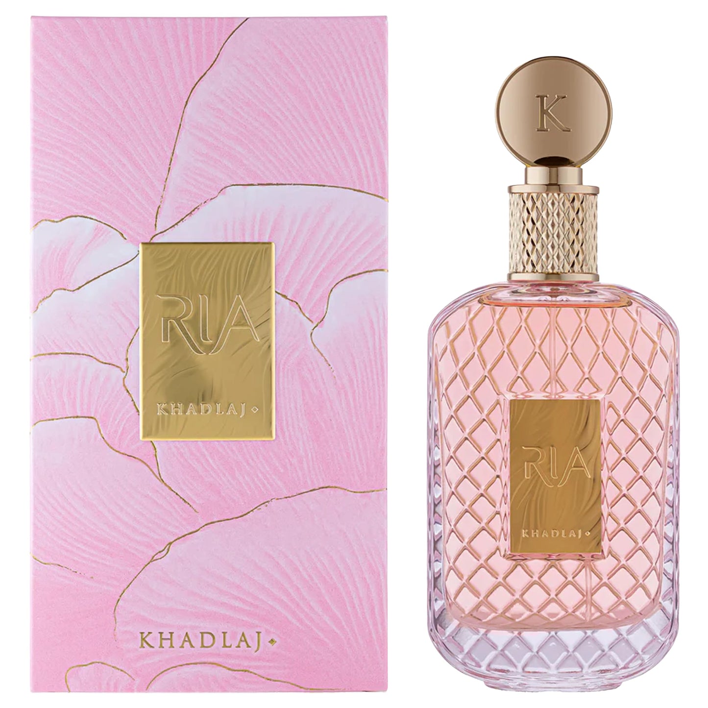 Khadlaj Ria Eau de Parfum 100 ml for Women – Long-Lasting Fruity Floral Fragrance with Cherry, Raspberry, and Strawberry Notes – Elegant Musk, Patchouli, and Black Currant Perfume Spray